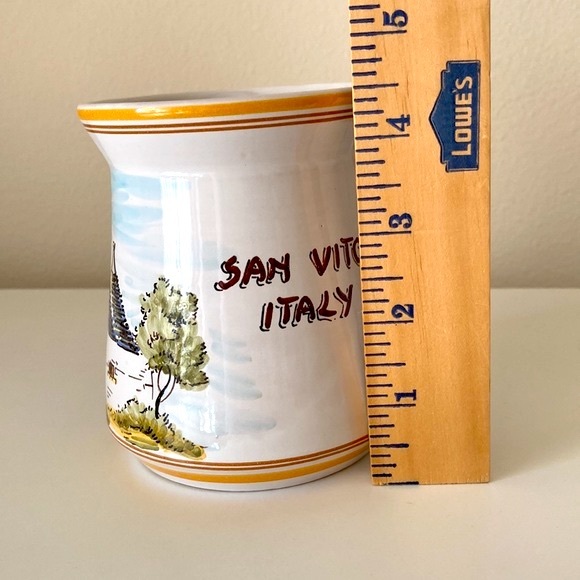 Italy Pottery Mug San Vito Puglia Large Dad Coffee Cup Fathers Day Trulia House - Picture 8 of 11